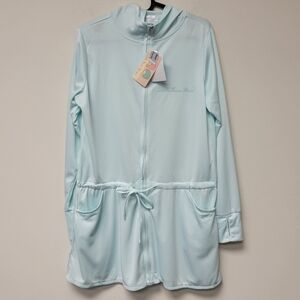 Sanrio Little Twin Stars Kiki Hooded Narikiri Rashguard Jacket Blue L